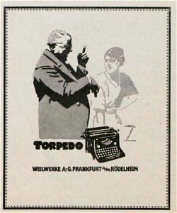 Ludwig Hohlwein - Torpedo Weilwerke AG, 1924