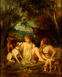 Ludwig Adam Kunz Diana und Gefolge