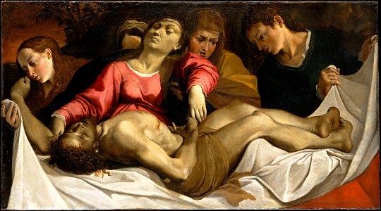 Ludovico Carracci The Lamentation. Free illustration for personal and commercial use.