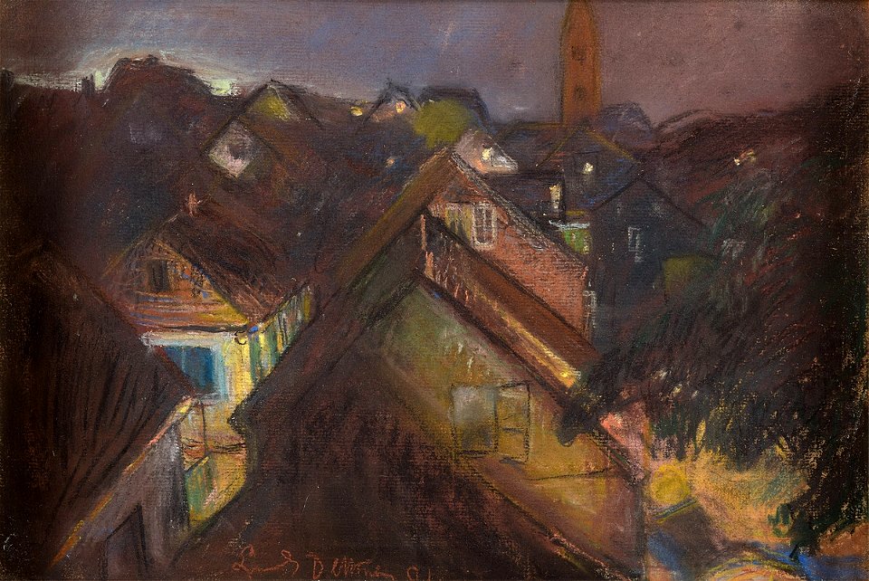 Ludwig Dettmann Kleine Stadt 1901