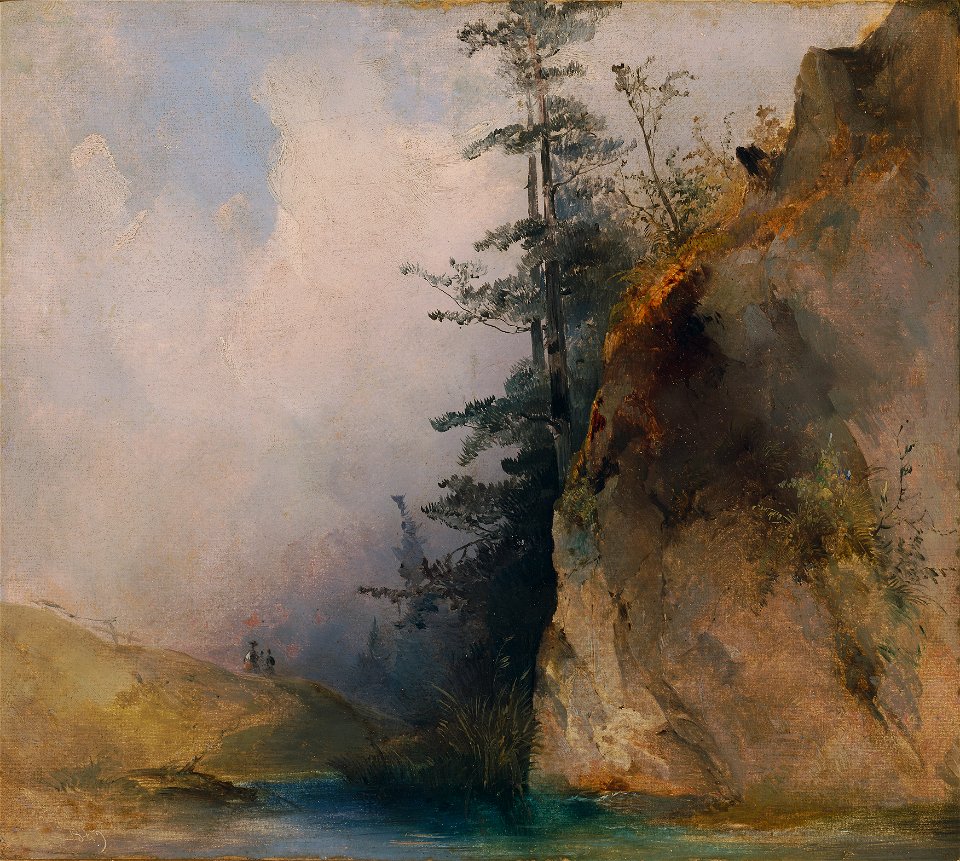 Ludwig Czerny - Felsabhang am Bach - 5587 - Österreichische Galerie Belvedere