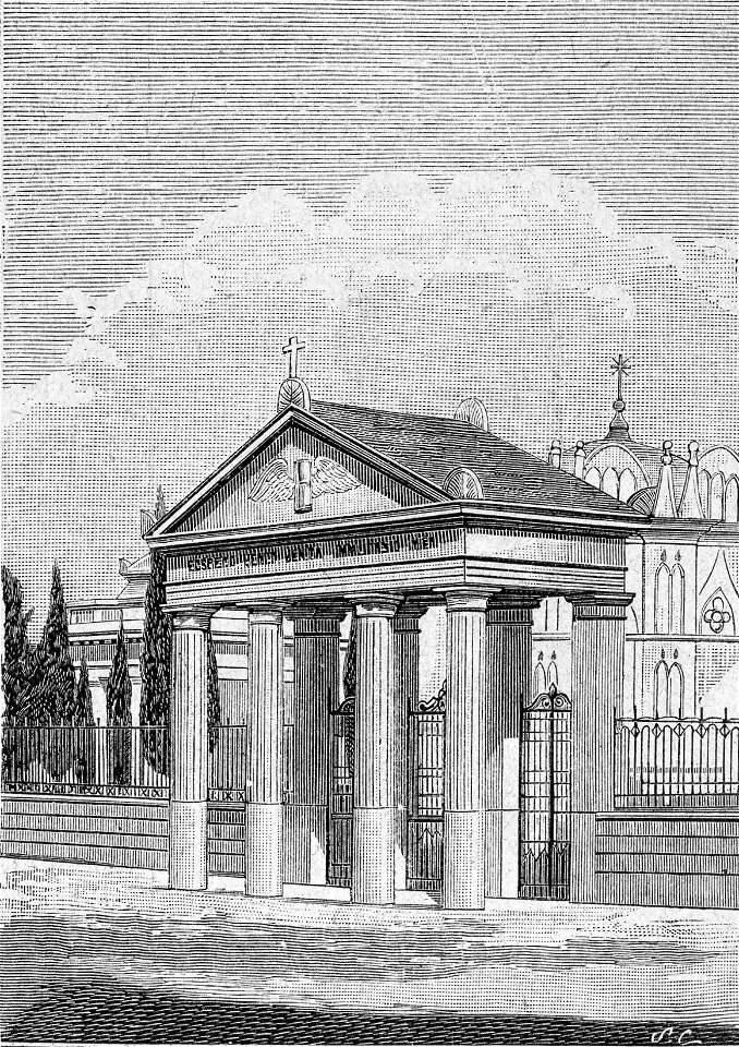 Lucera – Prospetto de cimitero (xilografia)