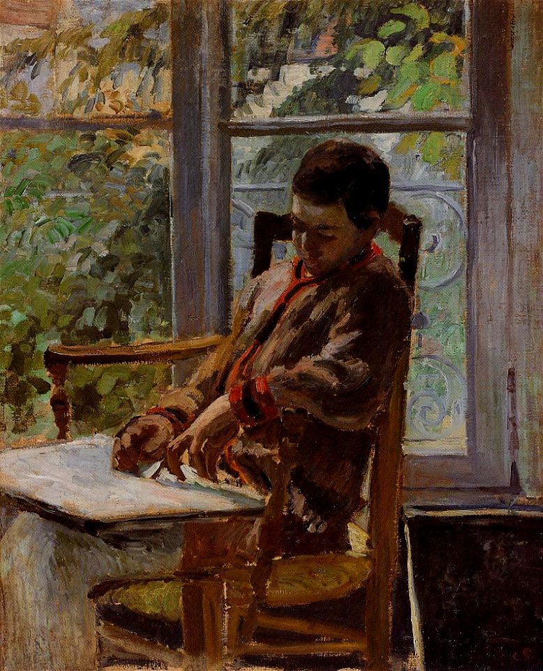 Lucien Pissarro dans un intérieur