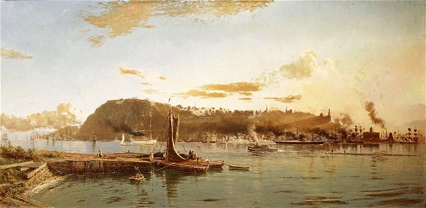Lucius Richard O'Brien (1832-99) - Quebec from Pont Lévis - RCIN 404834 - Royal Collection