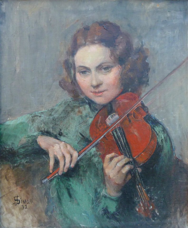 Lucien Simon, 1932 - Portrait de Yolande Ostaszewska