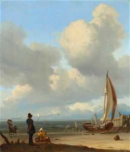 Ludolf Backhuysen - View of the beach near Huisduinen 2017 CKS 13673 0003