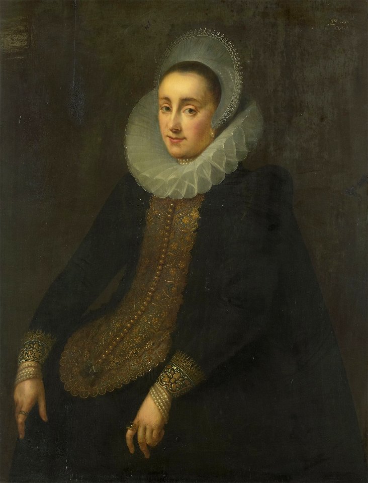 Lucretia del Prado. Echtgenote van Jeremias Boudinois Rijksmuseum SK-A-917