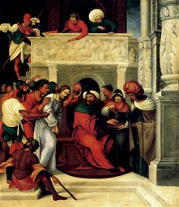 Ludovico Mazzolino - Christ before Pilate - WGA14719