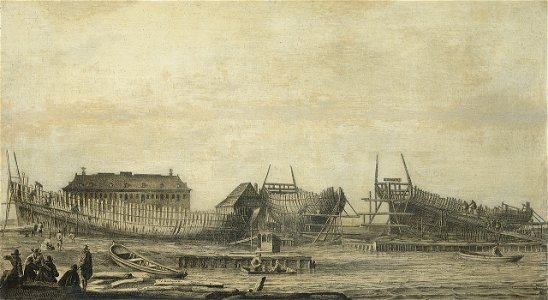 Ludolf Bakhuizen - De scheepstimmerwerf der Admiraliteit - SB 6405 - Amsterdam Museum