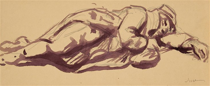 Luce Maximilien - Wash - Etude de soldat (II) - 16.5x29cm