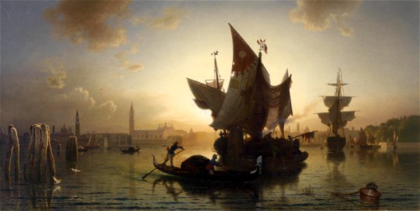 Ludwig Meixner Venedig bei Sonnenuntergang 1877
