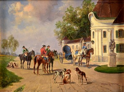 Ludwig Müller-Cornelius Aufbruch zur Jagd