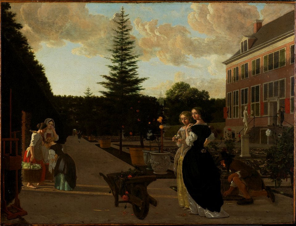 Ludolf de Jongh - Scene in a Formal Garden - L.1991.1.3 - Princeton University Art Museum