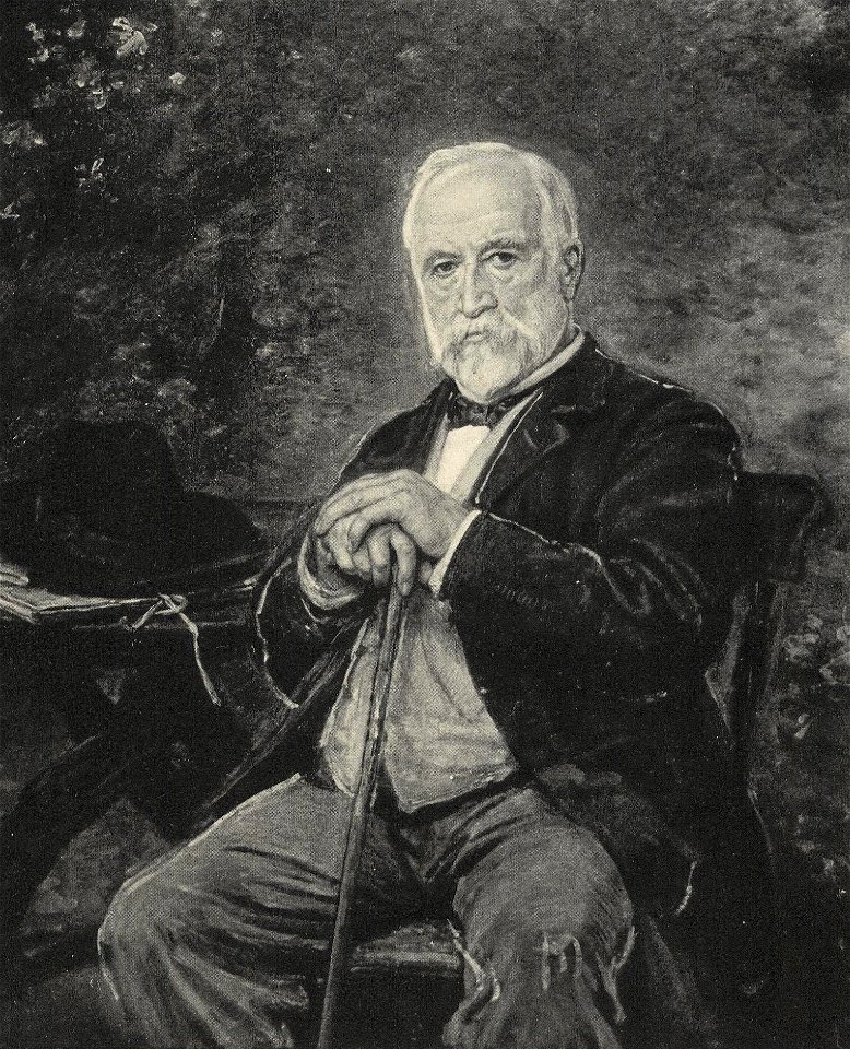 Ludwig Knaus - Selbstbildnis. Unvollendet