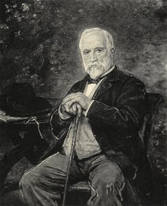 Ludwig Knaus - Selbstbildnis. Unvollendet