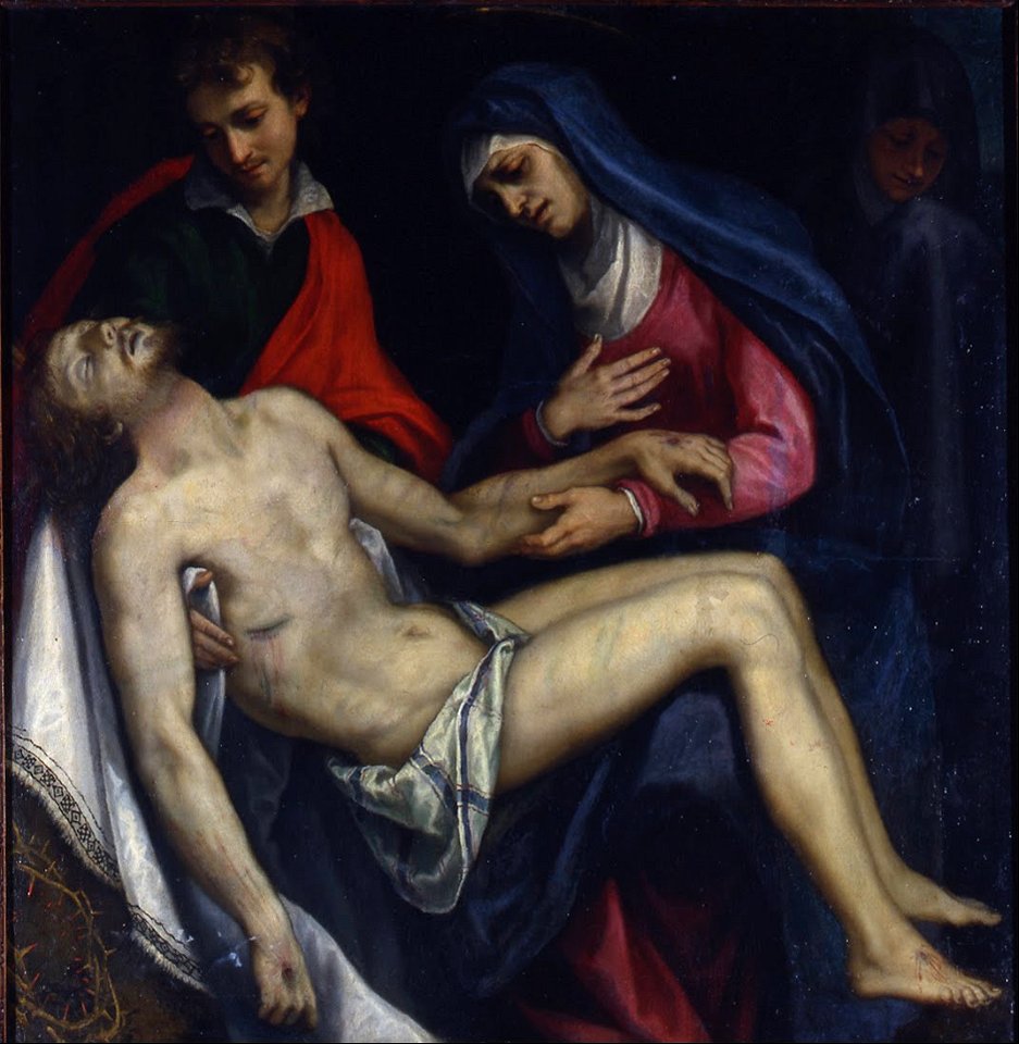 Ludovico Ciardi known as Cigoli - Pietà with Saints John the Evangelist and the Magdalene - Google Art Project