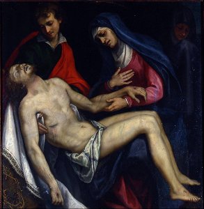 Ludovico Ciardi known as Cigoli - Pietà with Saints John the Evangelist and the Magdalene - Google Art Project