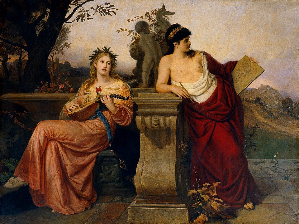 Ludwig Mayer - Allegorie auf Musik und Malerei - 3562 - Kunsthistorisches Museum