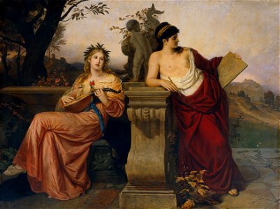 Ludwig Mayer - Allegorie auf Musik und Malerei - 3562 - Kunsthistorisches Museum