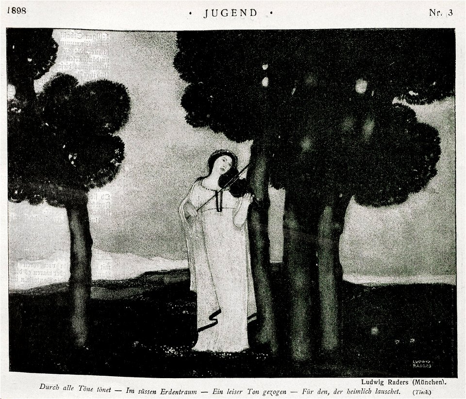 Ludwig Raders - Durch alle Töne tönet, 1898