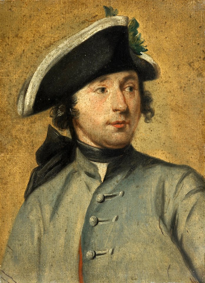 Ludolf Bakhuysen II (1717-82). Schilder en militair, kleinzoon van de zeeschilder Ludolf Bakhuysen I Rijksmuseum SK-A-2191