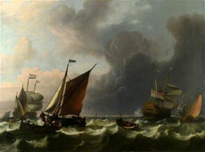 Ludolf Bakhuizen - Schepen op de rede van Enkhuizen - NG204 - National Gallery