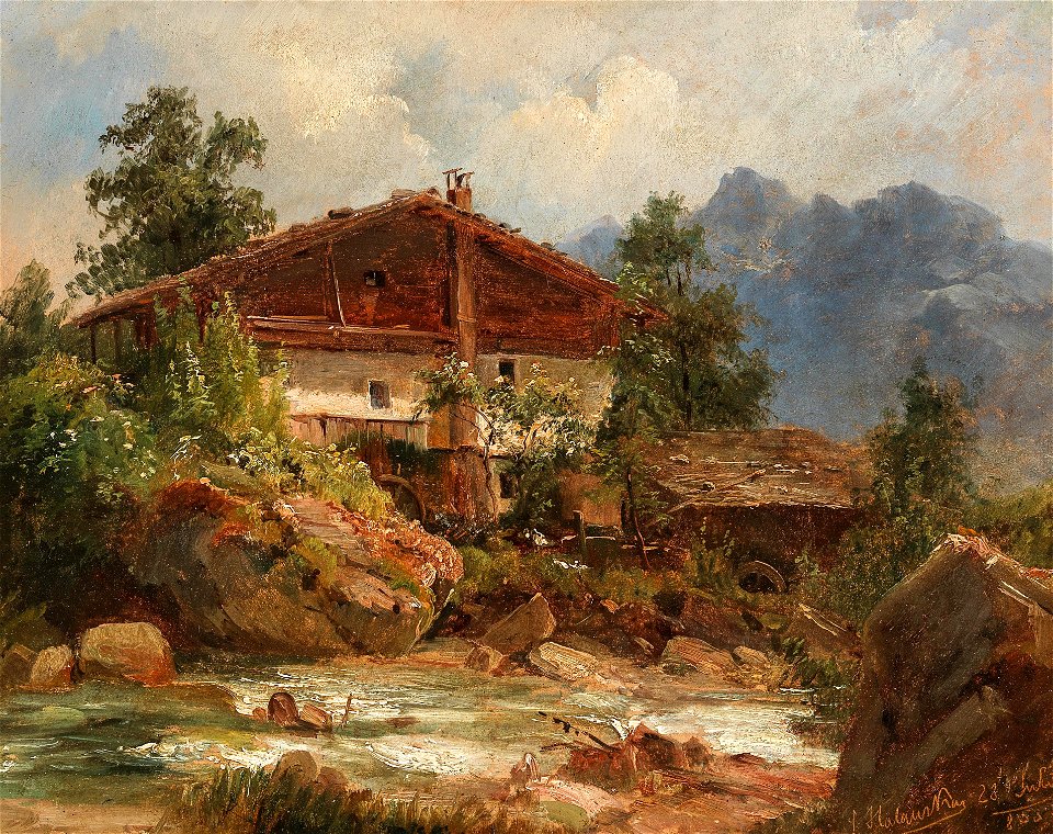 Ludwig Halauska Landschaft in Tirol
