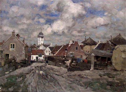 Ludvig Munthe - Village Street in Holland - NG.M.00572 - National Museum of Art, Architecture and Design