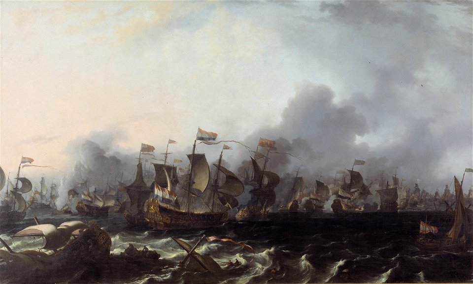 Ludolf Bakhuizen - The Four Day's Battle, 11-14 June 1666 - KMSsp543 - Statens Museum for Kunst
