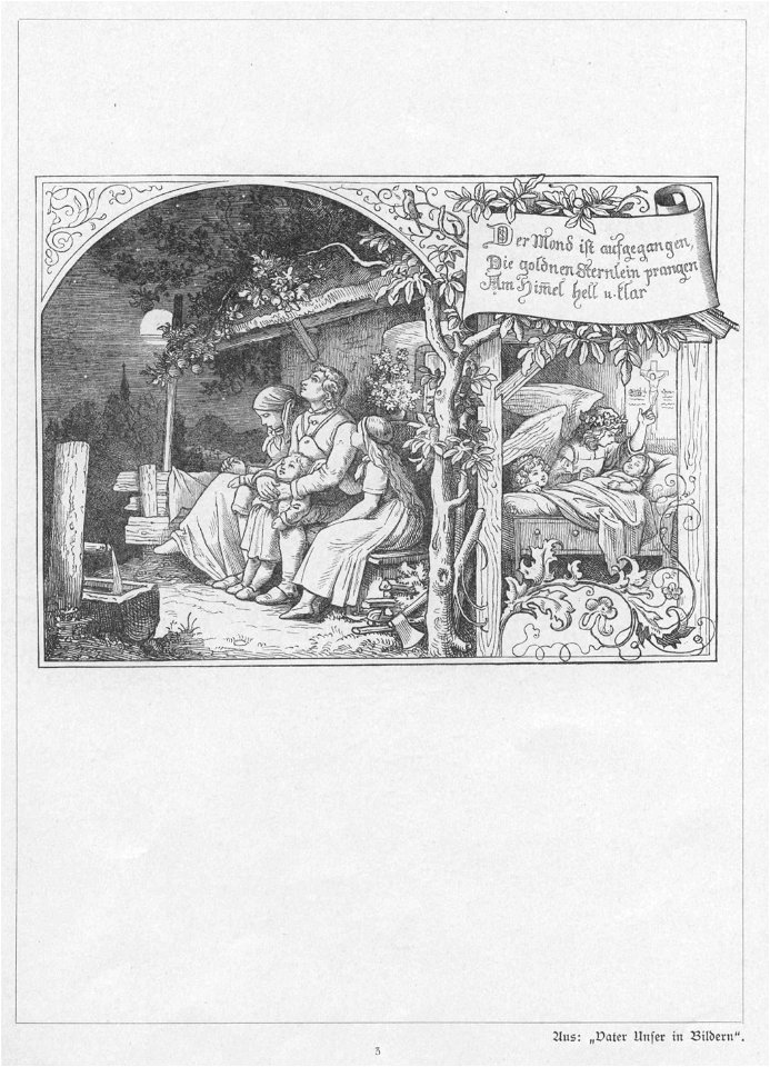 Ludwig Richter Der Mond ist aufgegangen