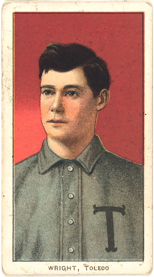 Lucky Wright, Toledo Team, baseball card portrait LCCN2008677036
