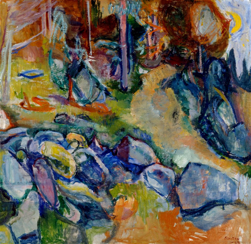Ludvig Karsten - Decorative Landscape - A II 1275 - Finnish National Gallery