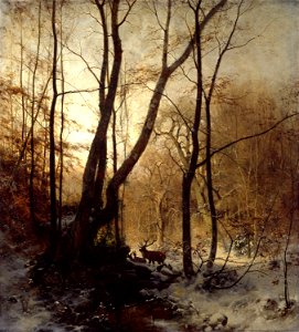 Ludvig Munthe - Winter in Germany - NG.M.00242 - National Museum of Art, Architecture and Design. Free illustration for personal and commercial use.