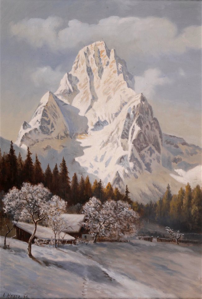 Ludwig Haase - Gebirge in der Wintersonne