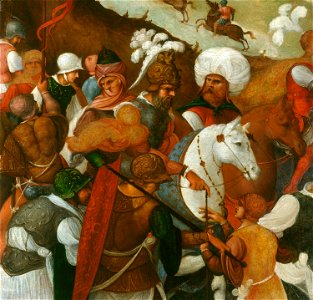Ludovico Mazzolino (c.1480-c. 1528) - Warriors (a fragment) - RCIN 403008 - Royal Collection