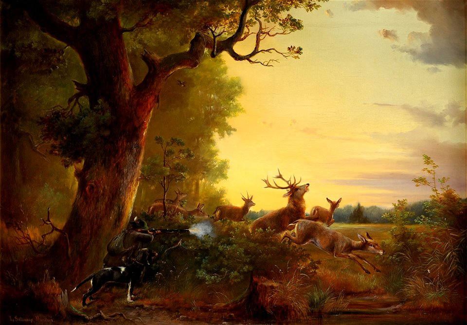 Ludwig Sellmayr Hirschjagd