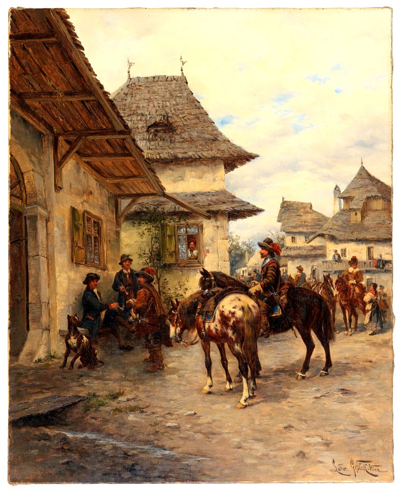 Ludwig Gedlek Rast der Reiter
