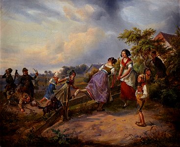 Ludwig Elsholtz Die verunglückte Jagd 1840