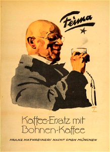Ludwig Hohlwein - Feima Kaffee-Ersatz mit Bohnenkaffee, 1926