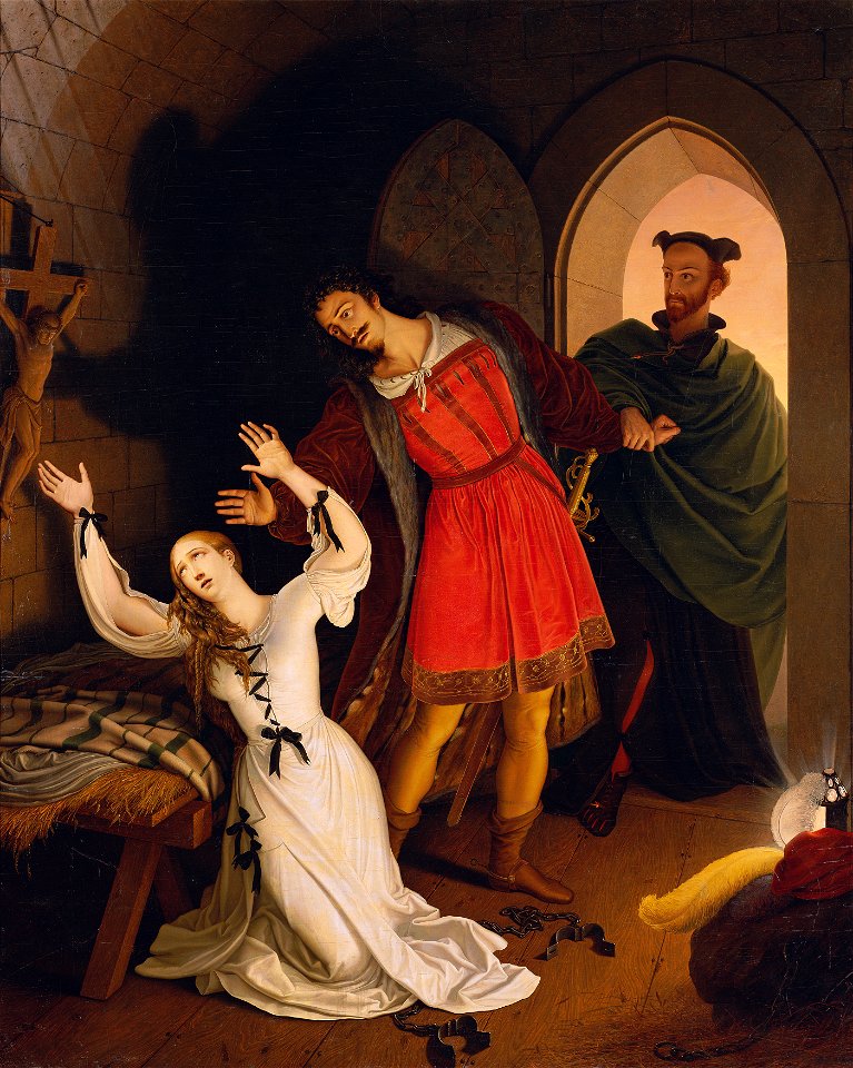 Ludwig Ferdinand Schnorr von Carolsfeld - Faust und Gretchen im Kerker ...