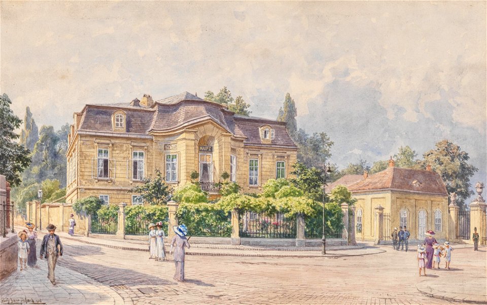 Ludwig Hans Fischer Villa am Meidlinger Tor zum Schönbrunner Schlosspark 1912