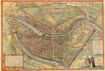 Lugdumun plan de Hoefnagel
