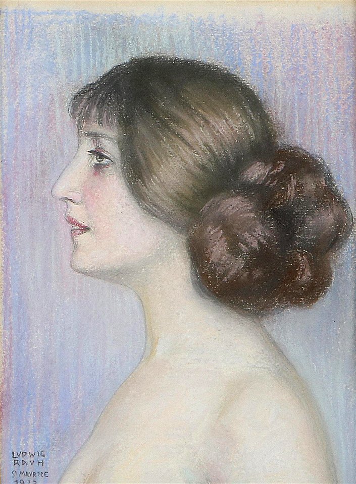 Ludwig Rauh Frauenportrait