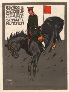 Ludwig Hohlwein - Bayrische Campagnereiter-Gesellschaft München, 1909
