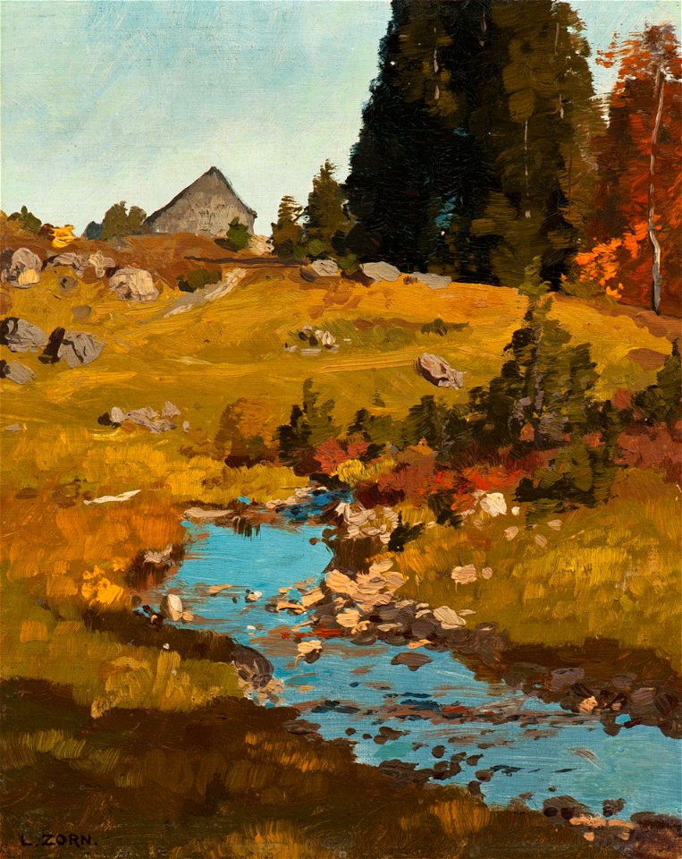 Ludwig Zorn Klarer Herbsttag am Feldsee