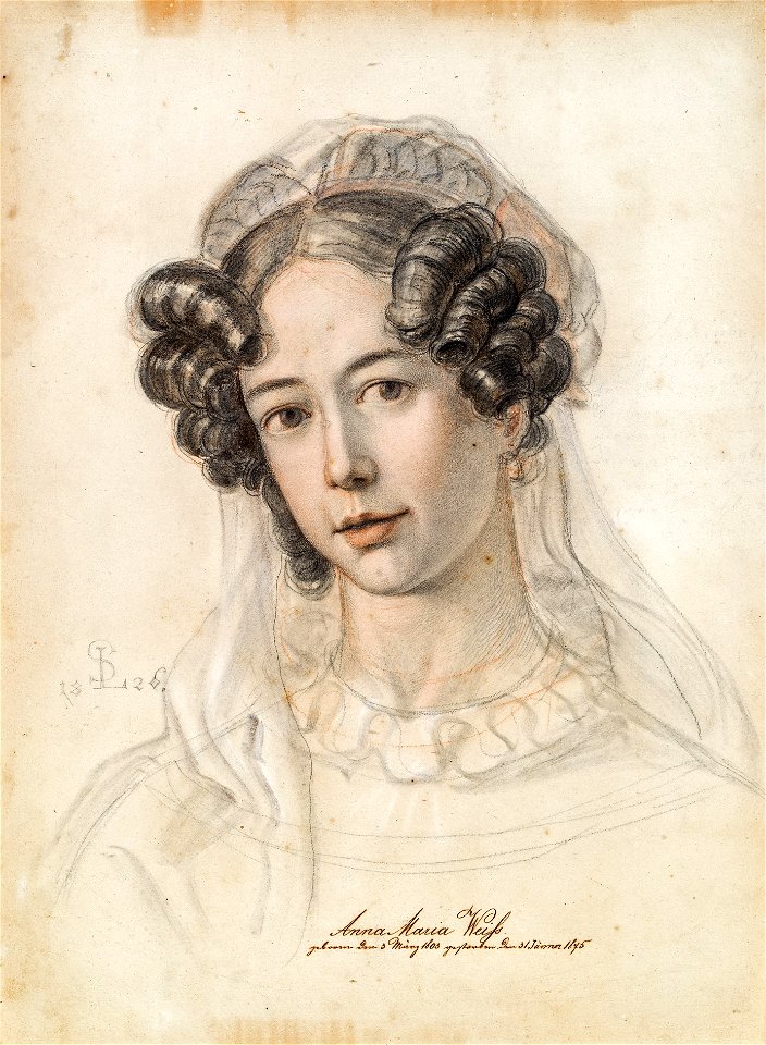 Ludwig Ferdinand Schnorr von Carolsfeld - Porträt von Anna Maria Weiss (1826)
