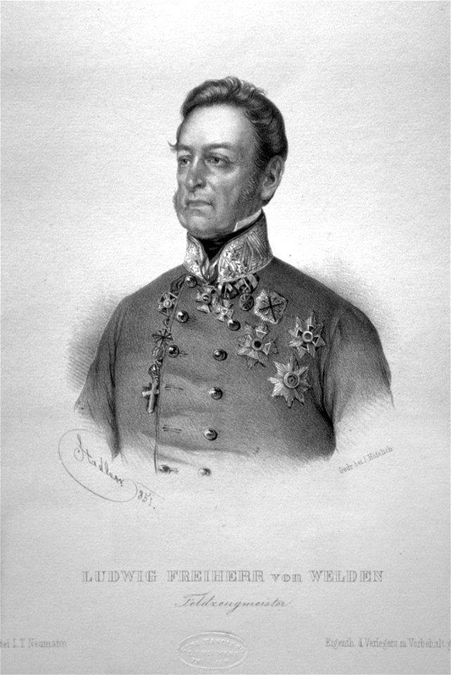 Ludwig Freiherr von Welden Litho