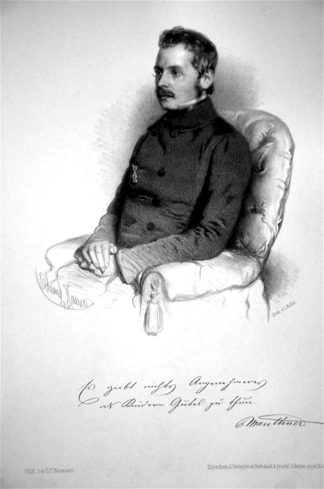 Ludwig Wilhelm Mauthner Litho