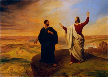 Ludwig Ferdinand Schnorr von Carolsfeld - Die Versuchung Christi - 3260 - Kunsthistorisches Museum