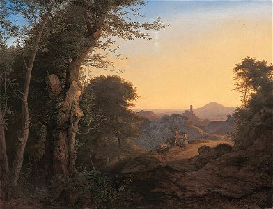 Ludwig Richter - Wald bei Olevano (Serpentara) - 15166-ESK 4 - Bavarian State Painting Collections